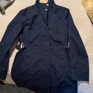 The North Face Women's Navy Waterproof Tailored Raincoat